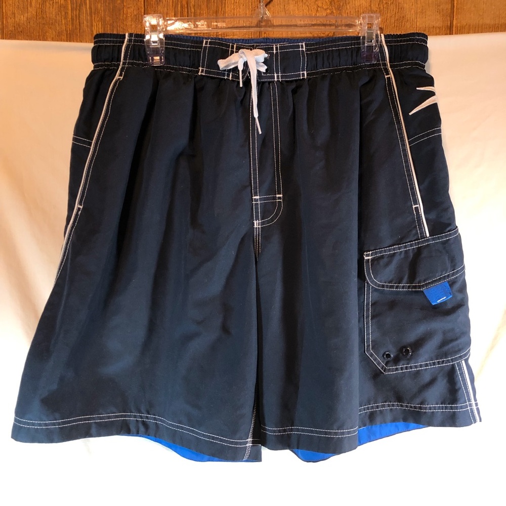 Speedo men’s navy swim trunks XL